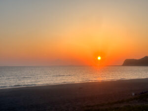 初夏の夕焼け