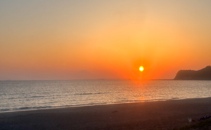 初夏の夕焼け